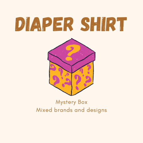 Boys Diaper Shirt Mystery Box Size 12-24 Months