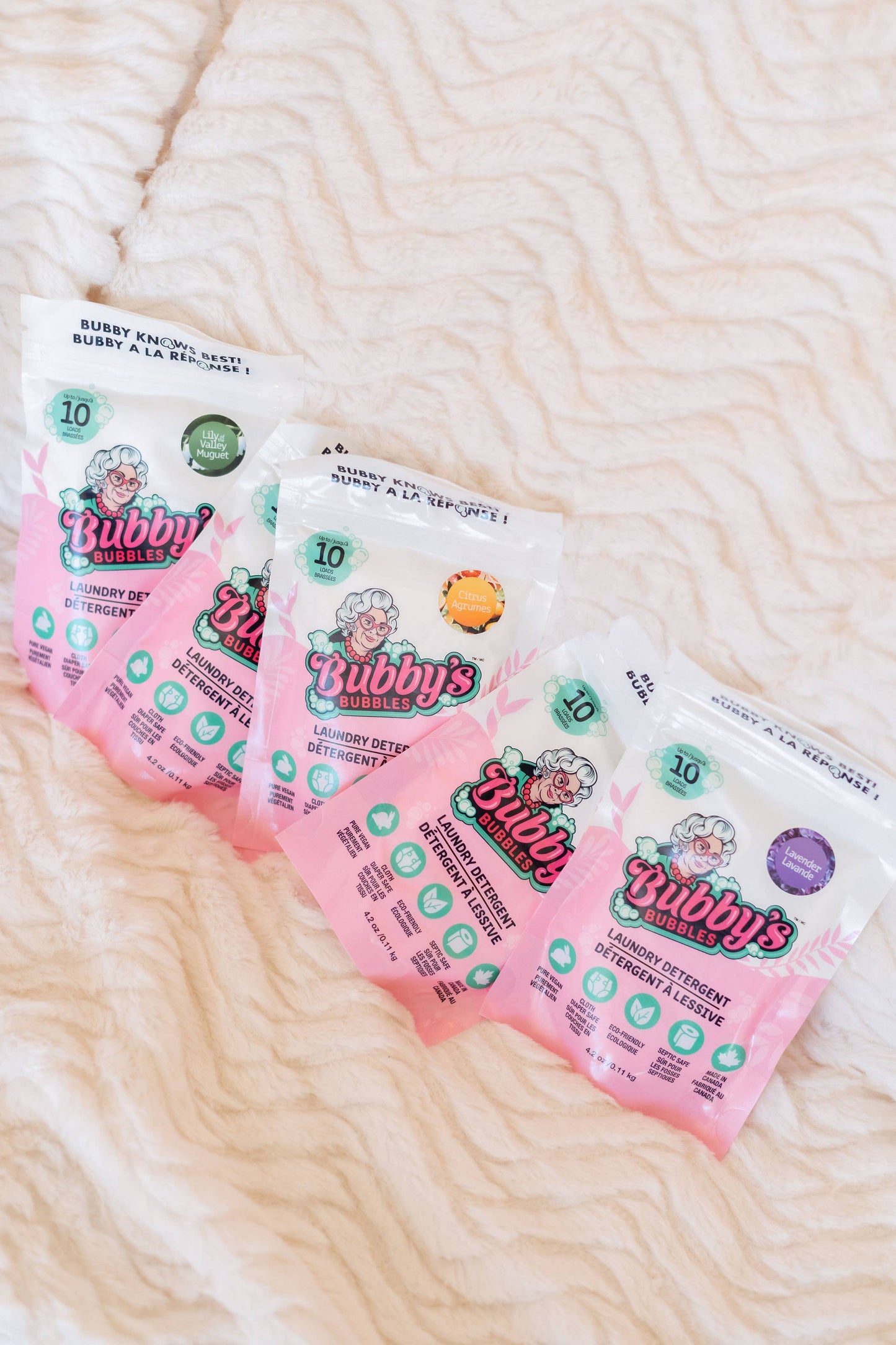 Bubby's Bubbles Laundry Detergent Bag (10,60,120&240 Loads): Vanilla / 10 Load