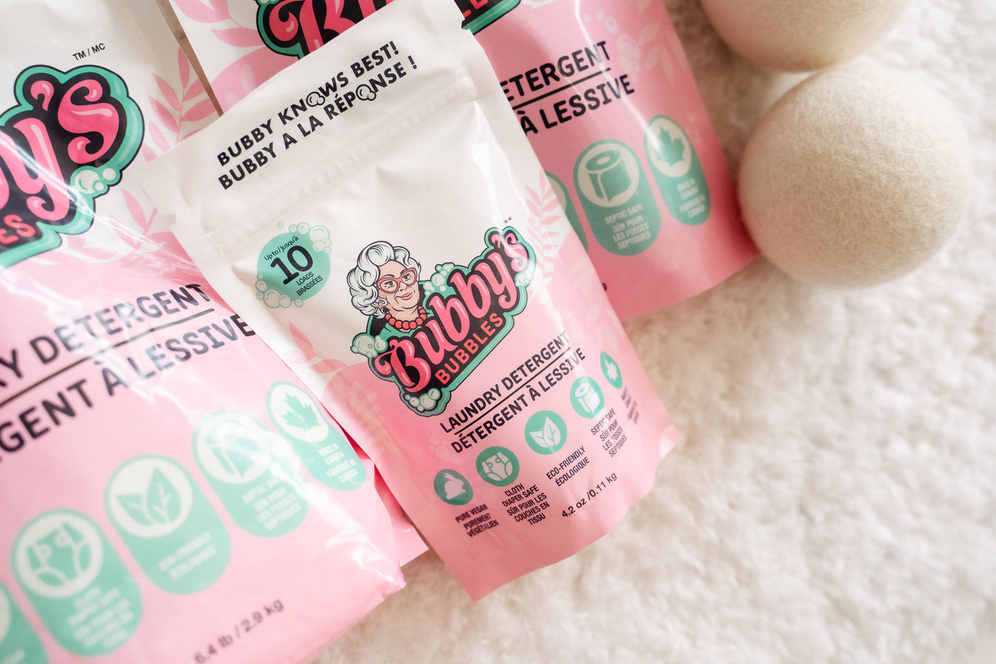 Bubby's Bubbles Laundry Detergent Bag (10,60,120&240 Loads): Citrus / 10 Load