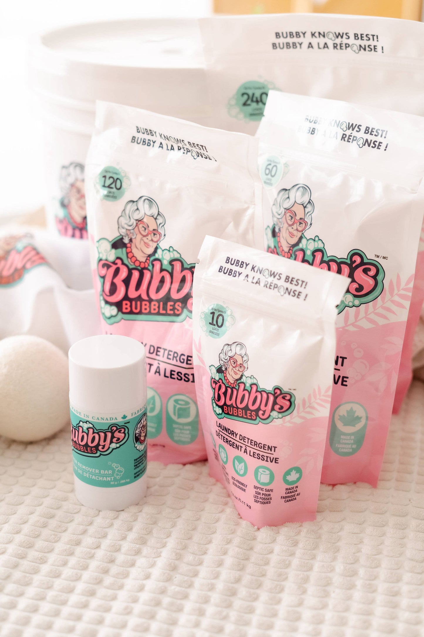 Bubby's Bubbles Laundry Detergent Bag (10,60,120&240 Loads): Vanilla / 10 Load