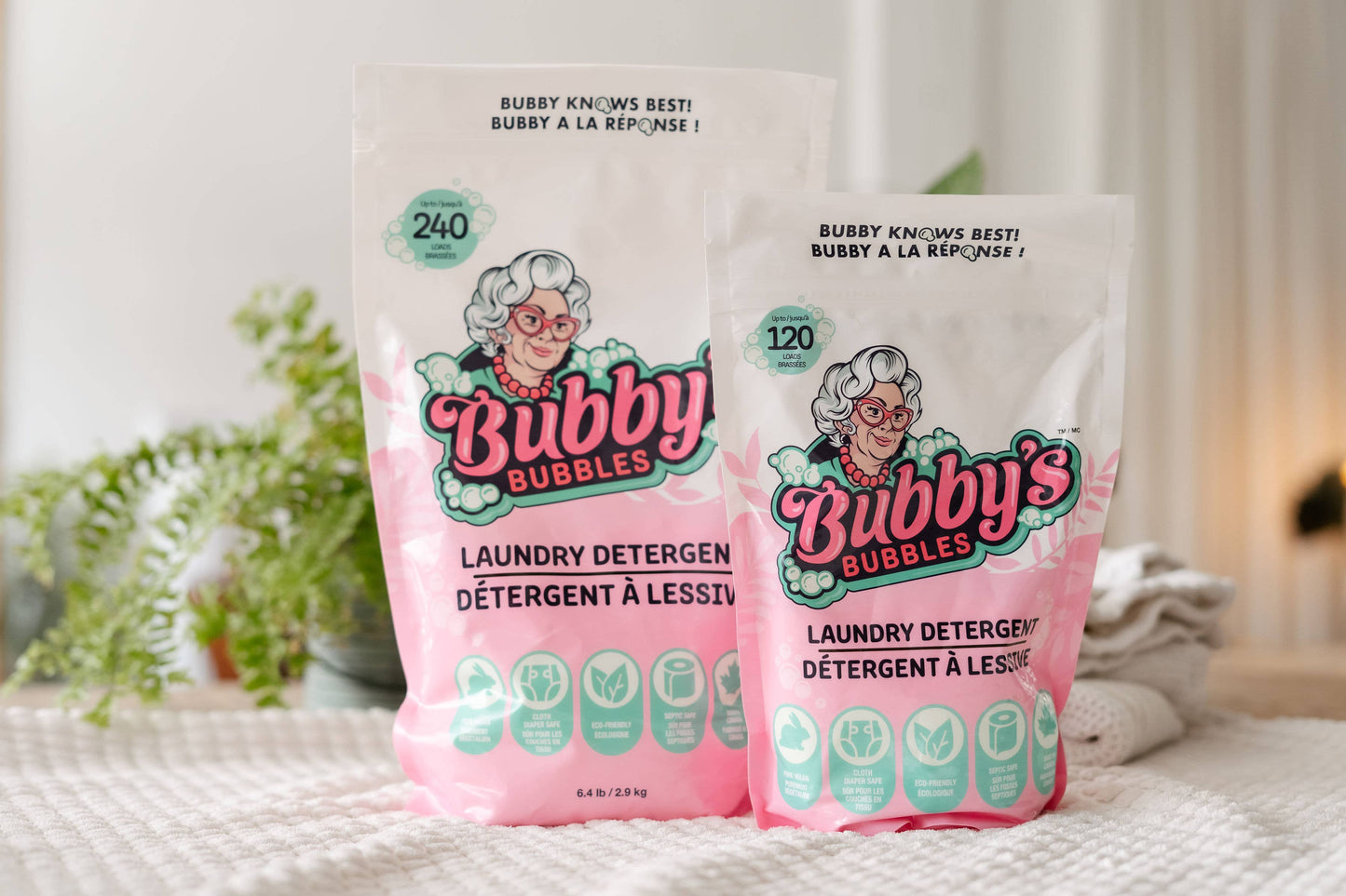 Bubby's Bubbles Laundry Detergent Bag (10,60,120&240 Loads): Vanilla / 10 Load