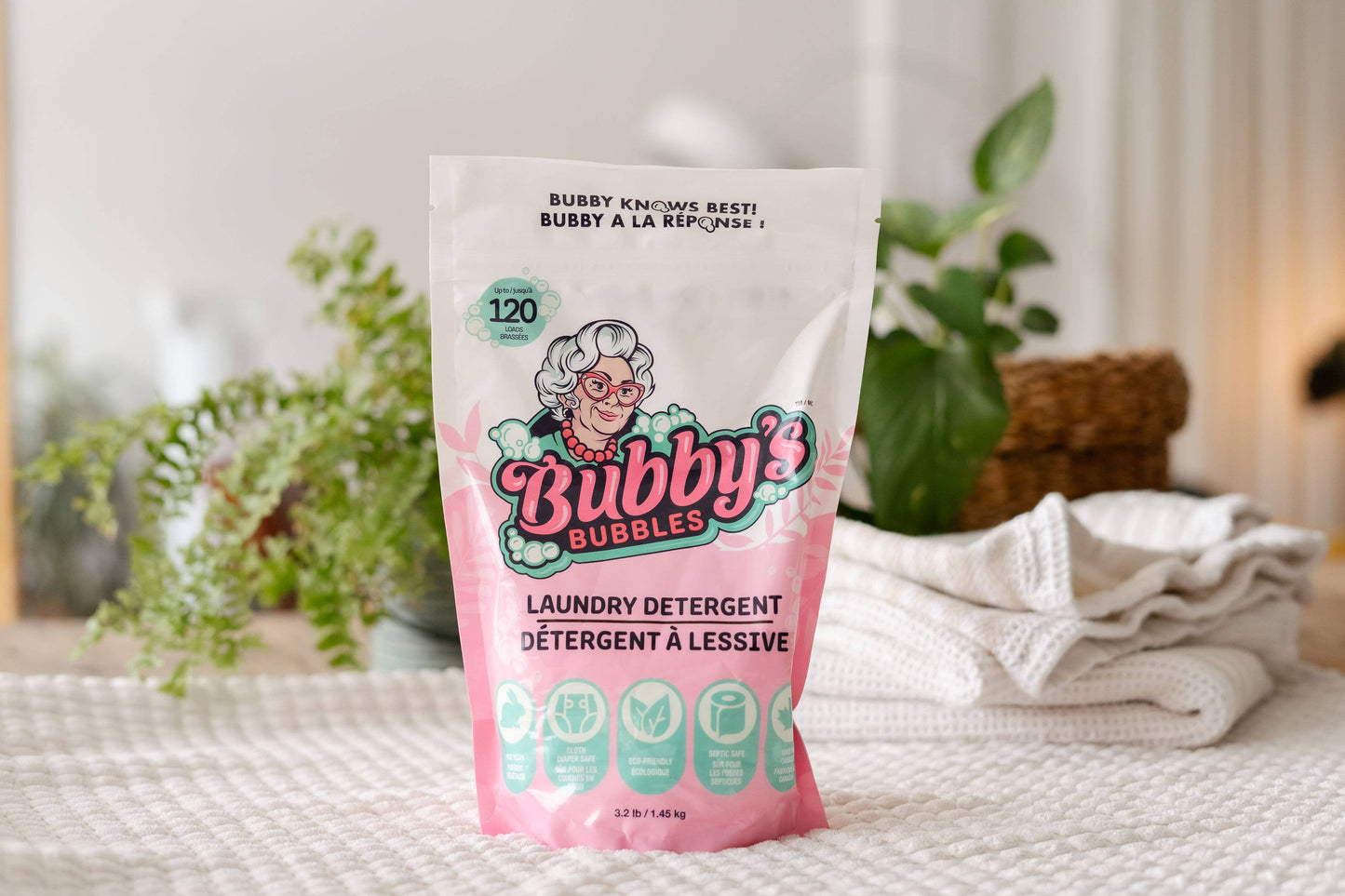 Bubby's Bubbles Laundry Detergent Bag (10,60,120&240 Loads): Vanilla / 120 Load
